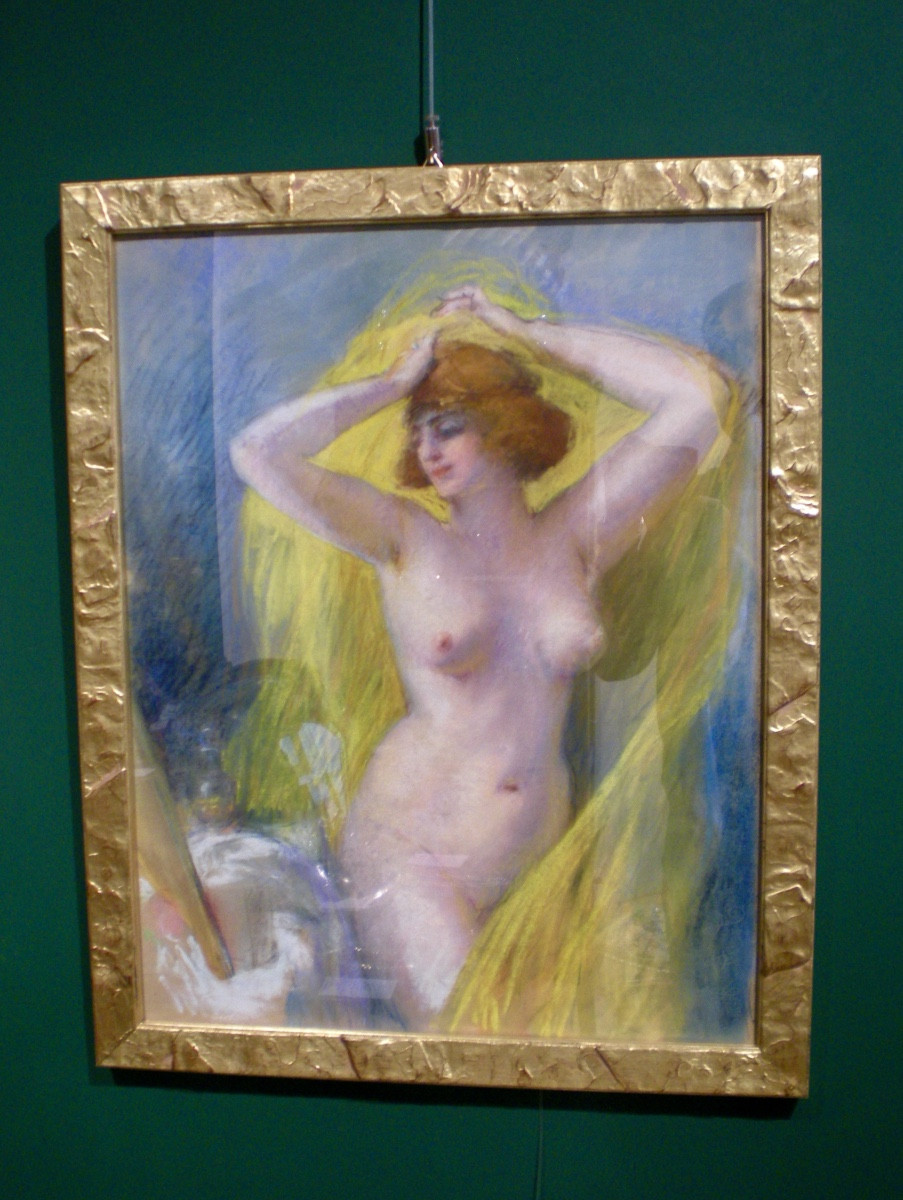 The Veil - Art Nouveau Pastel-photo-2