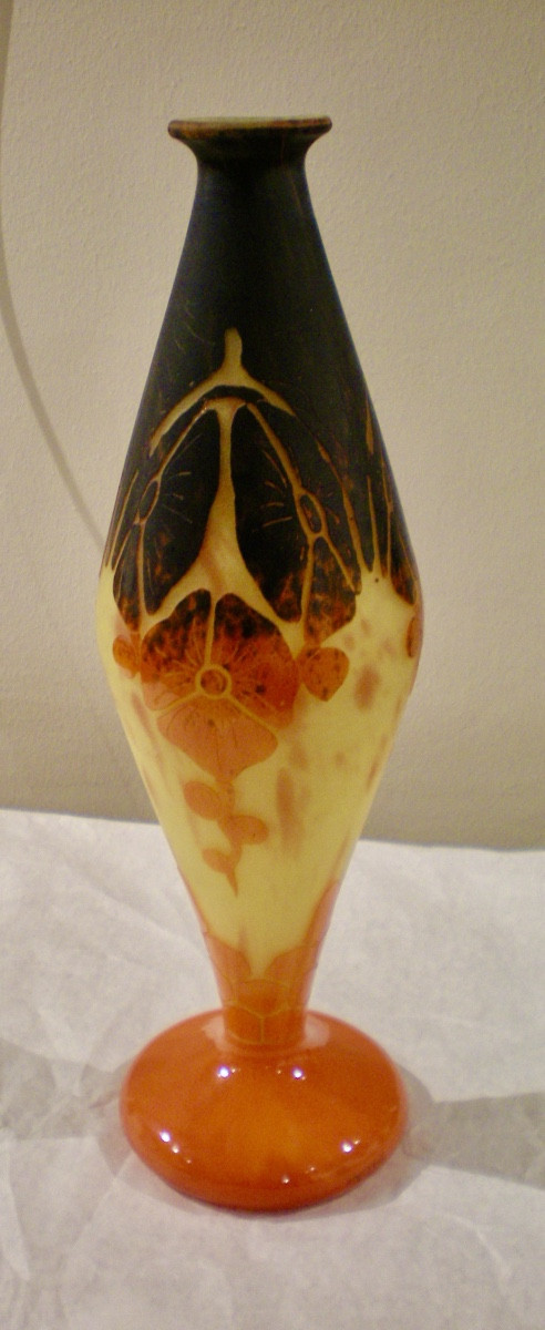 Bégonias - Vase art déco "diablo" Le Verre Français-photo-2