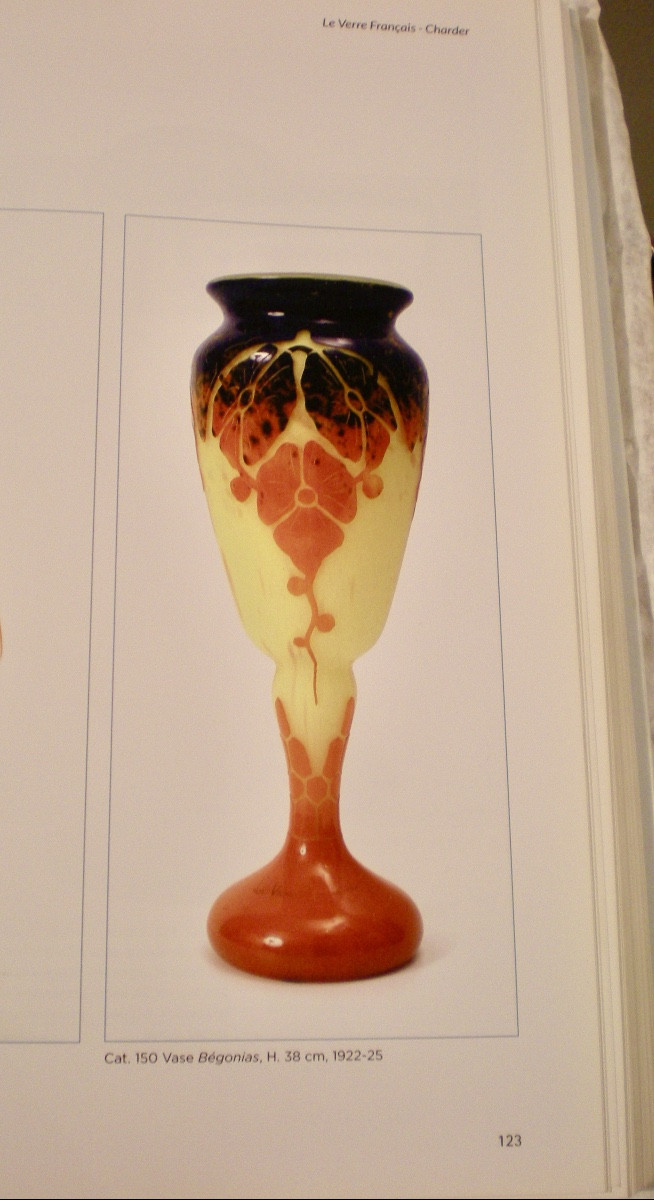 Bégonias - Vase art déco "diablo" Le Verre Français-photo-2