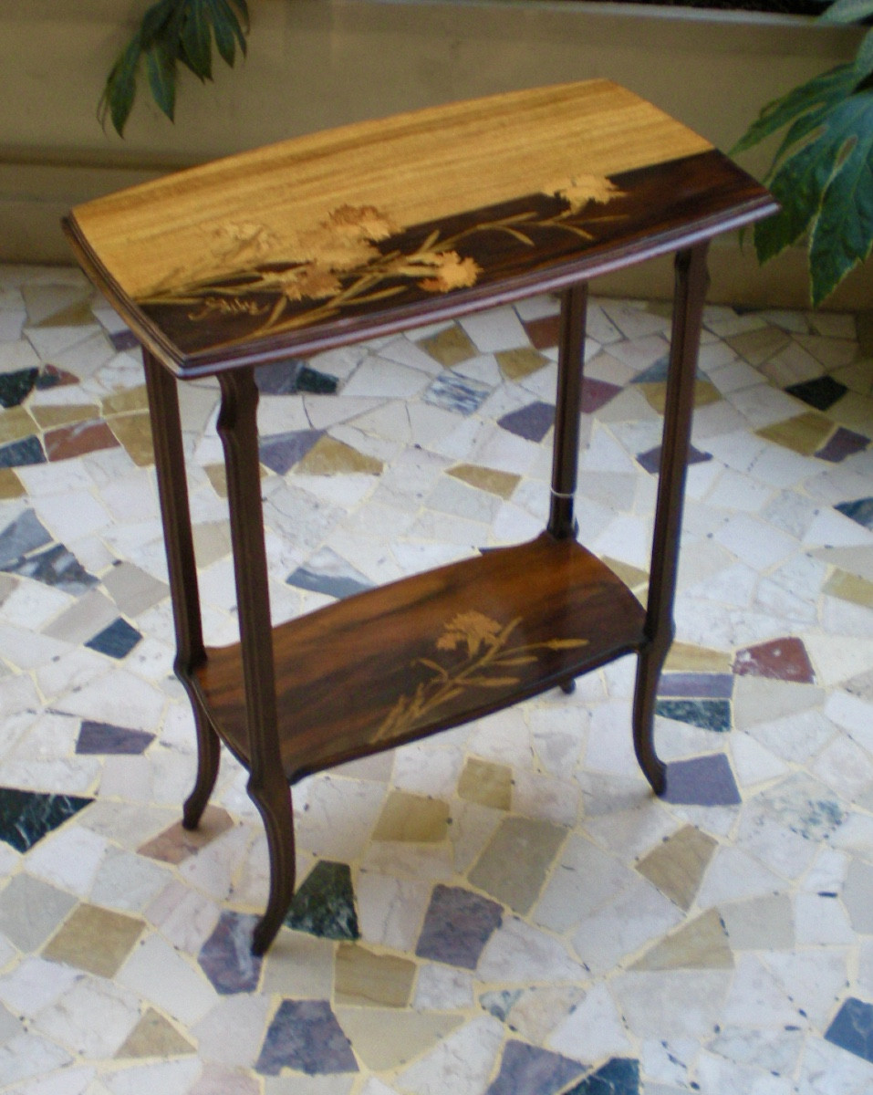 Carnations - Gallé Art Nouveau Table-photo-4