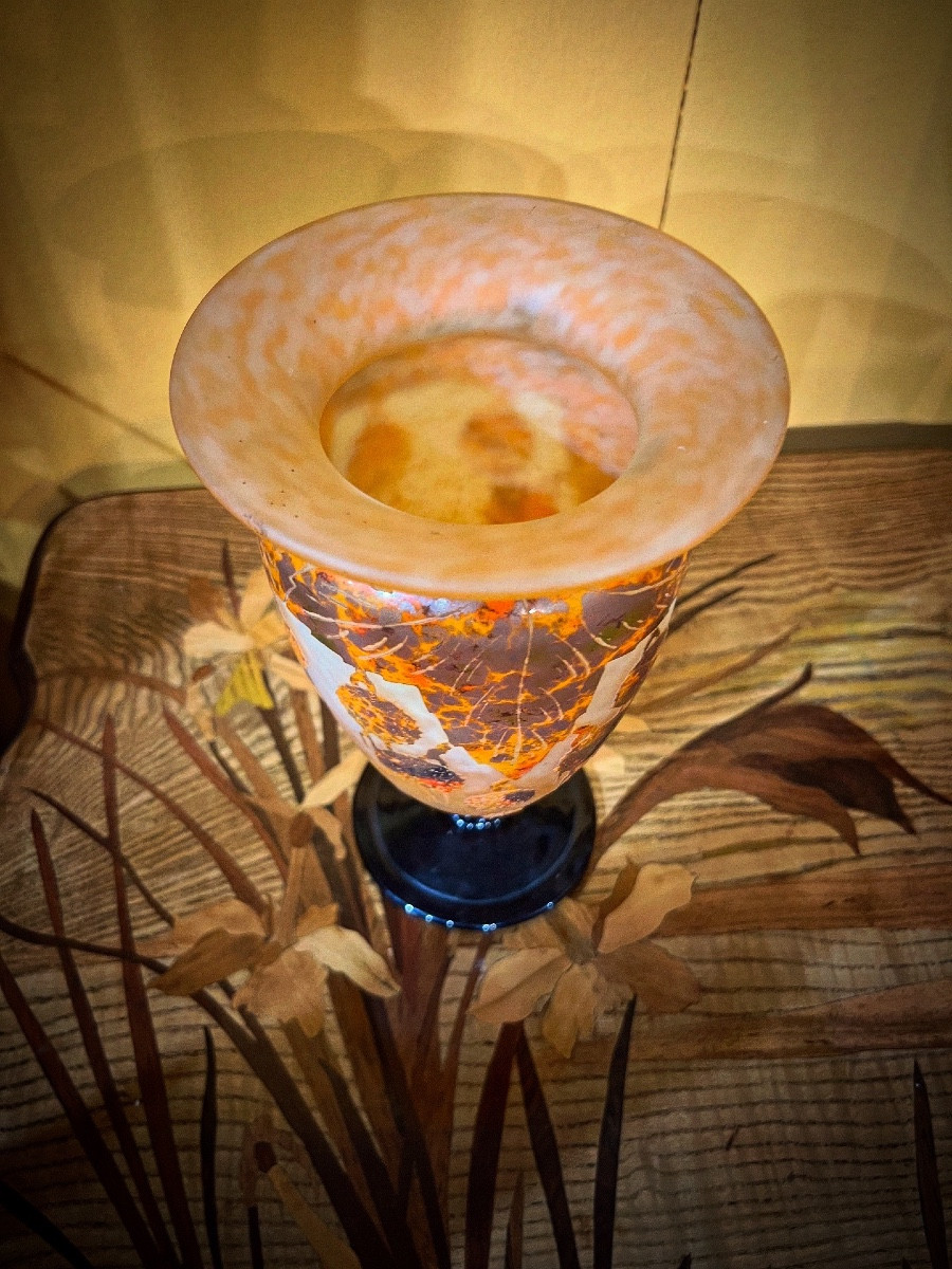 Platanes - Vase art déco Le Verre Français-photo-4