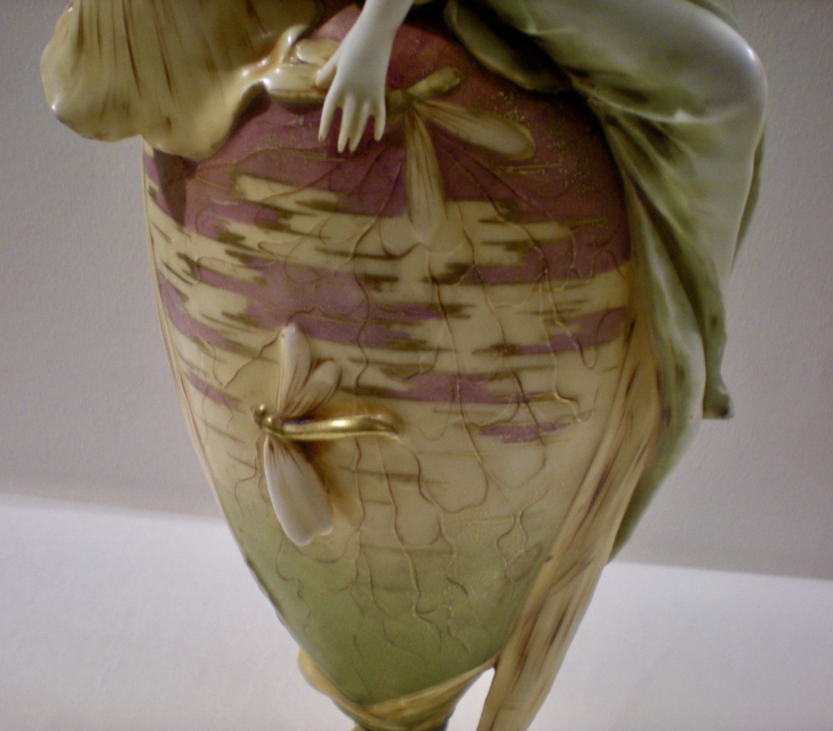 Iris - Amphora Art Nouveau Vase/sculpture-photo-3