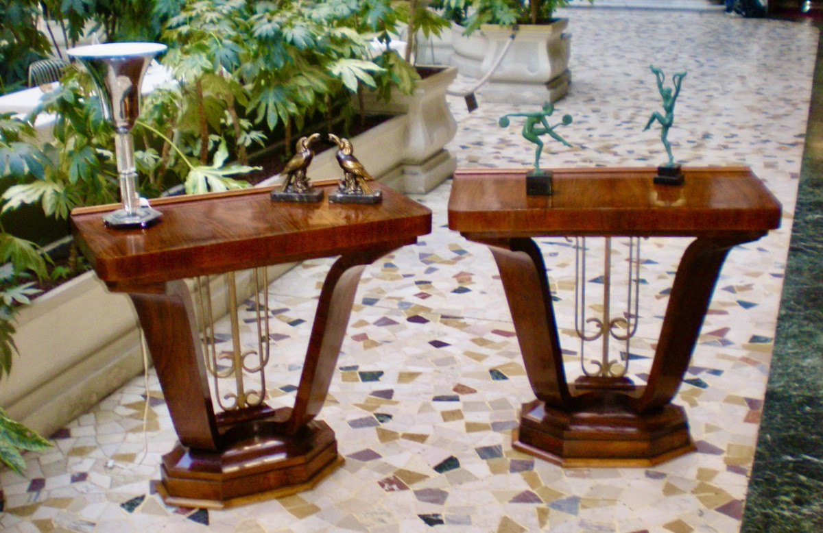 Paire de consoles Art Déco