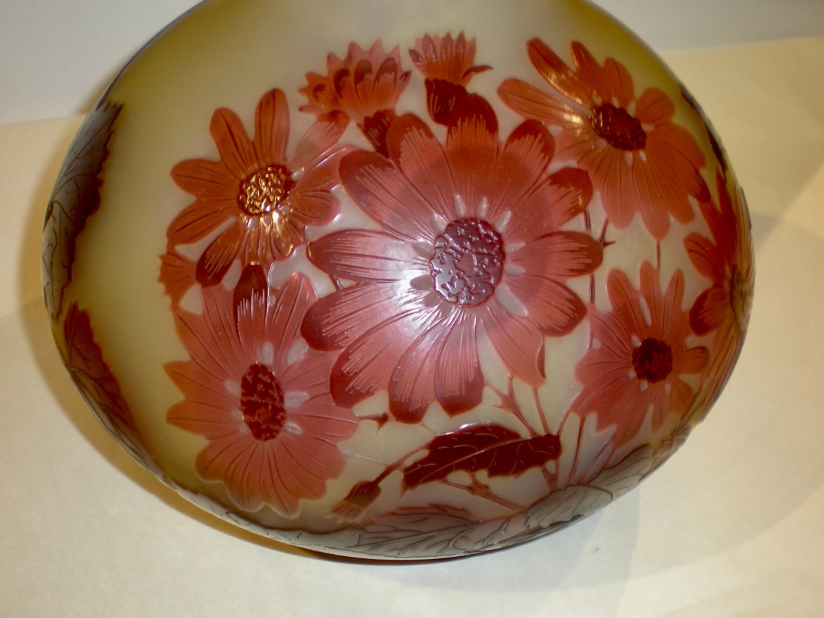 Daisies - Gallé Art Nouveau Vase-photo-3