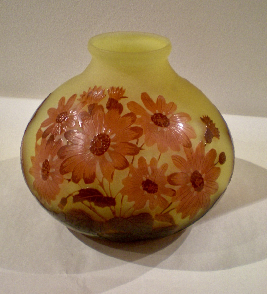 Daisies - Gallé Art Nouveau Vase-photo-4