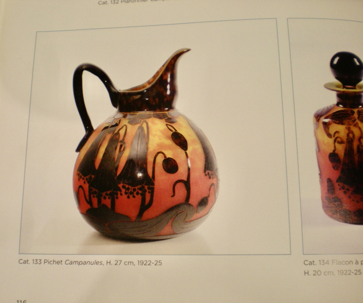 Campanules - Vase art déco Le Verre Français-photo-4