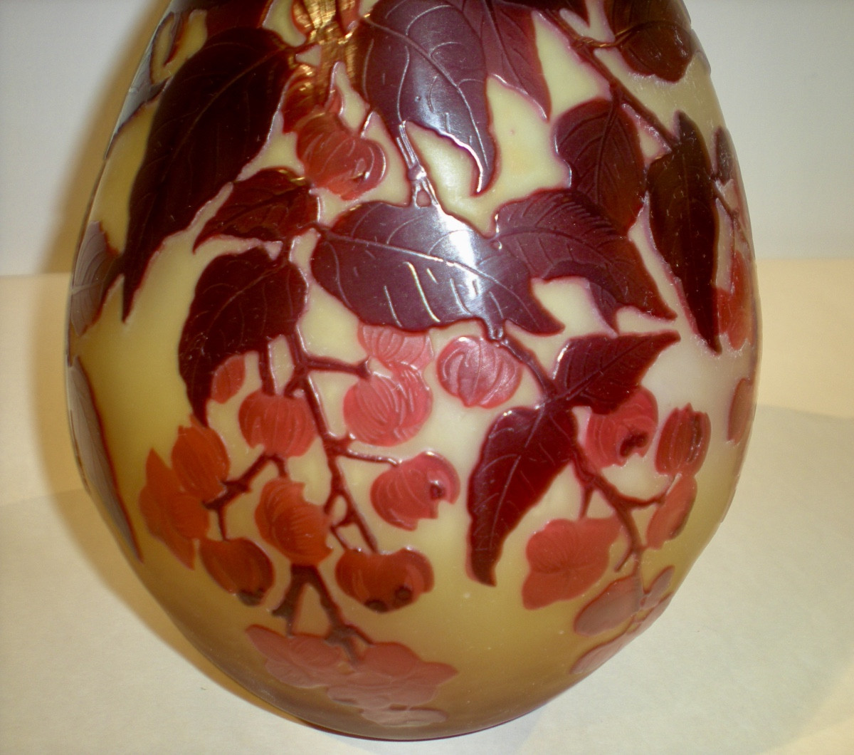 Alchechengi - Gallé Art Nouveau Vase-photo-4