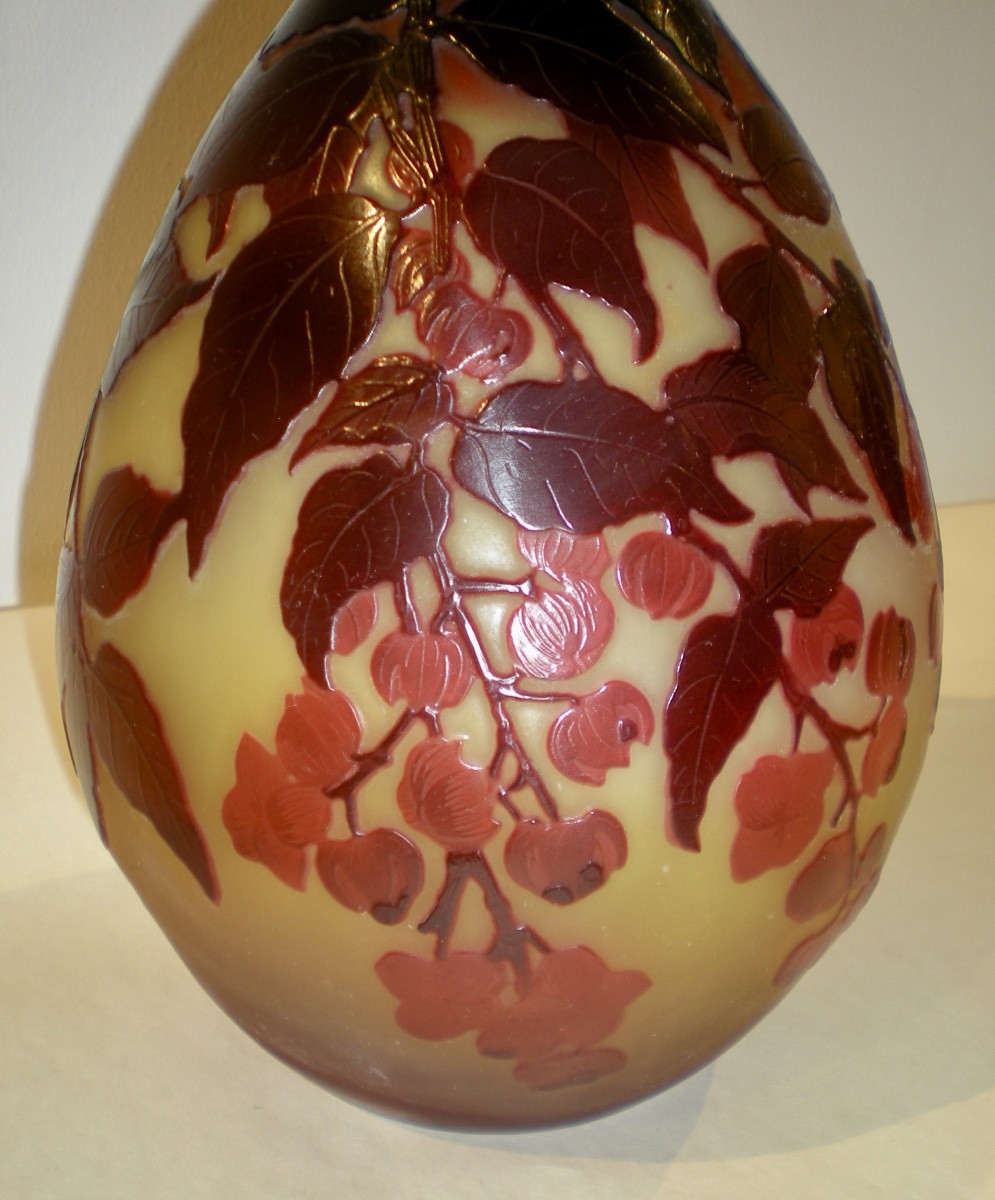 Alchechengi - Gallé Art Nouveau Vase-photo-1
