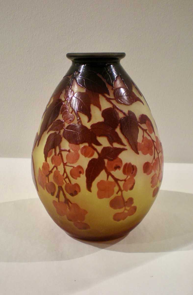 Alchechengi - Gallé Art Nouveau Vase-photo-3