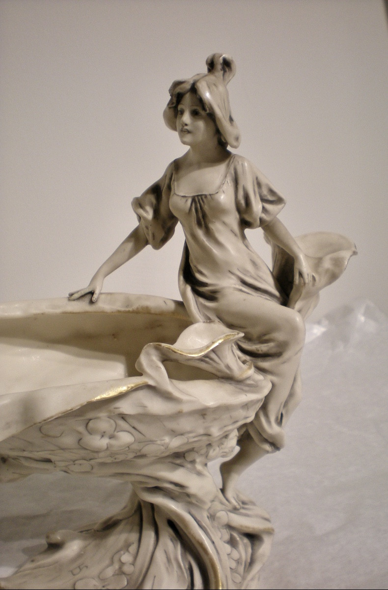 Calla-art Nouveau Royal Dux Vide Poches/sculpture-photo-4