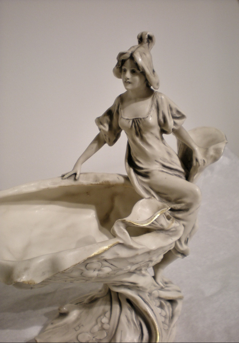 Calla-art Nouveau Royal Dux Vide Poches/sculpture-photo-1