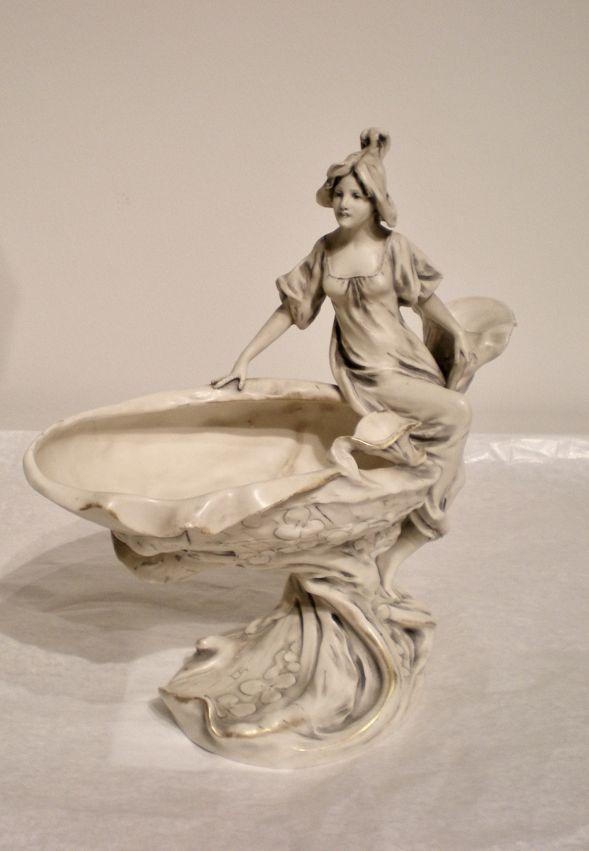 Calla-art Nouveau Royal Dux Vide Poches/sculpture-photo-5