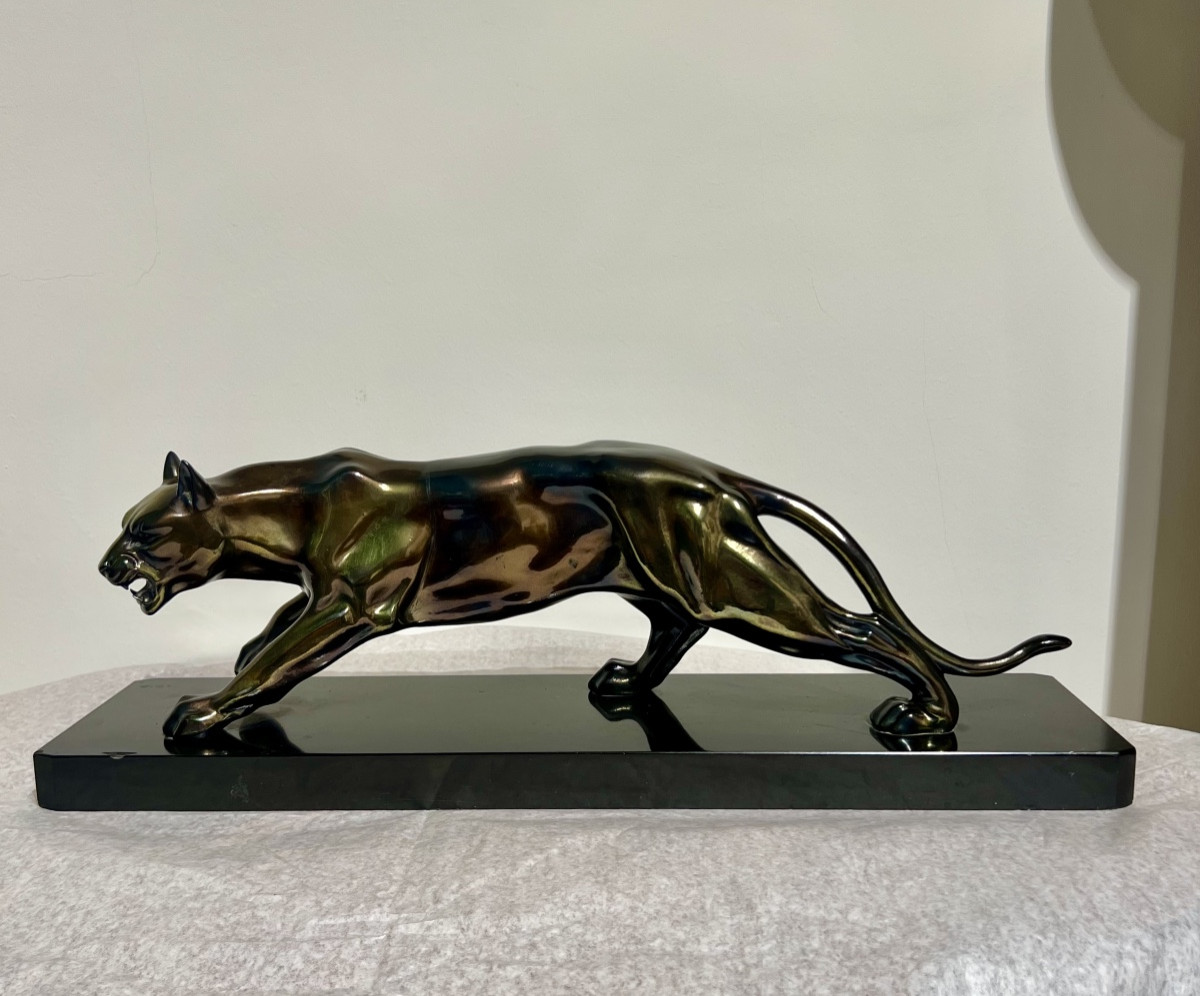 Panther - Art Deco Sculpture-photo-2