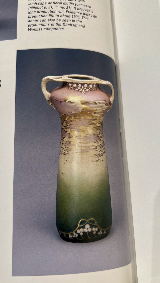 Sunrise  - Art Nouveau Amphora Vase-photo-3