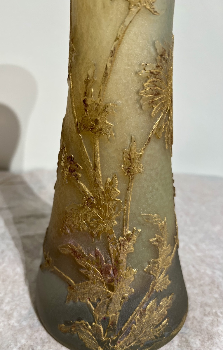 Marguerites - Vase art nouveau Daum Nancy-photo-2