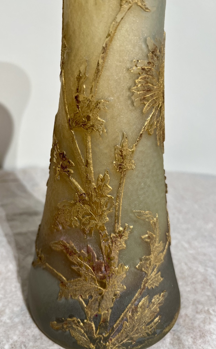 Marguerites - Vase art nouveau Daum Nancy-photo-3