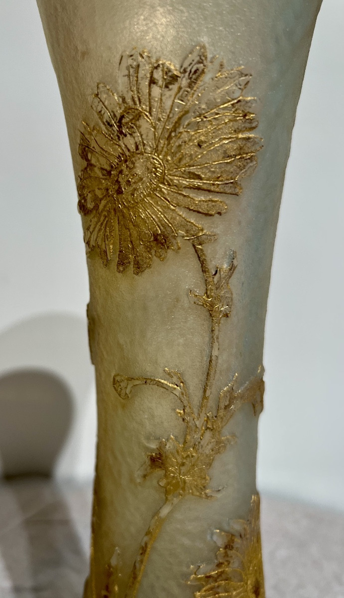 Marguerites - Vase art nouveau Daum Nancy-photo-4