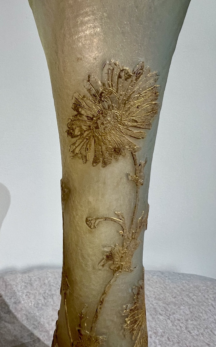 Marguerites - Vase art nouveau Daum Nancy-photo-1