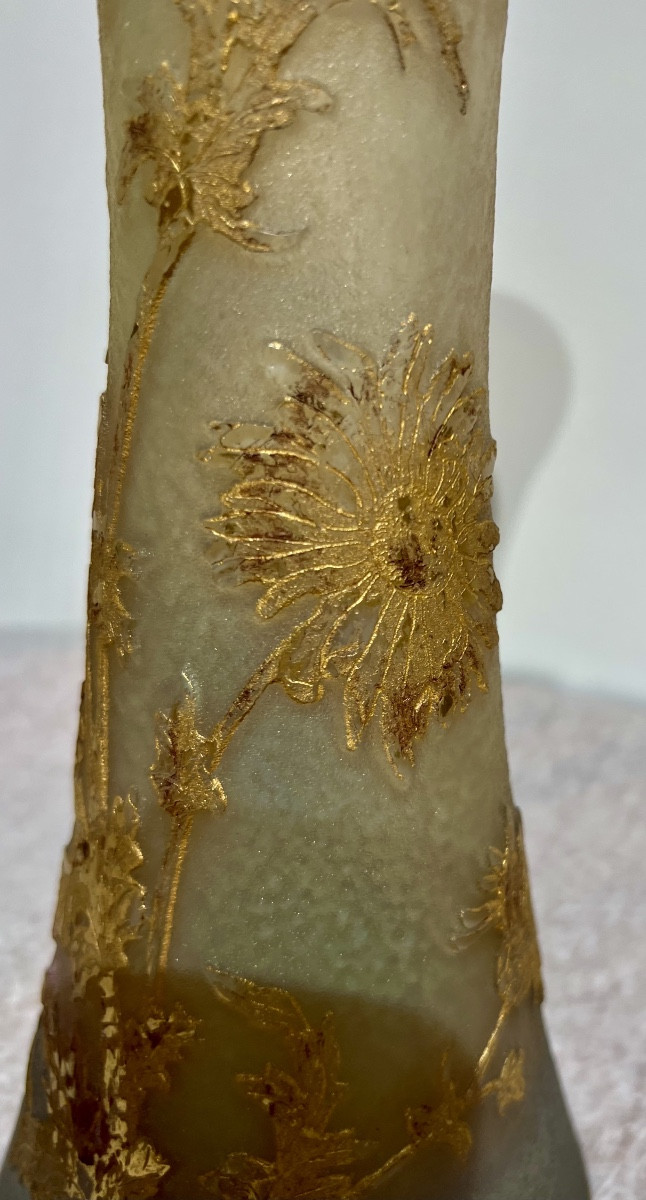 Marguerites - Vase art nouveau Daum Nancy-photo-2