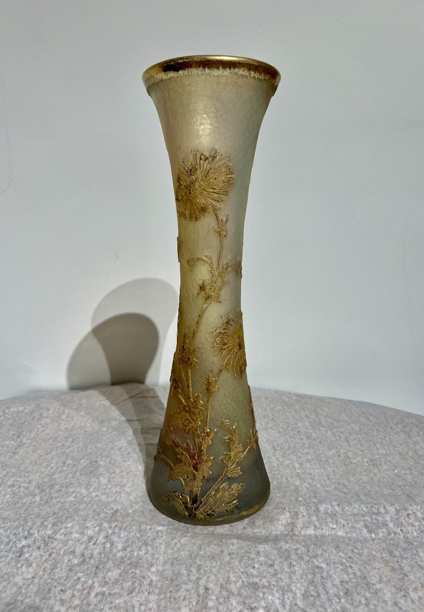 Marguerites - Vase art nouveau Daum Nancy-photo-4