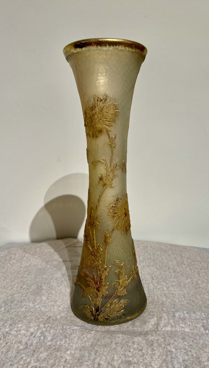 Marguerites - Vase art nouveau Daum Nancy
