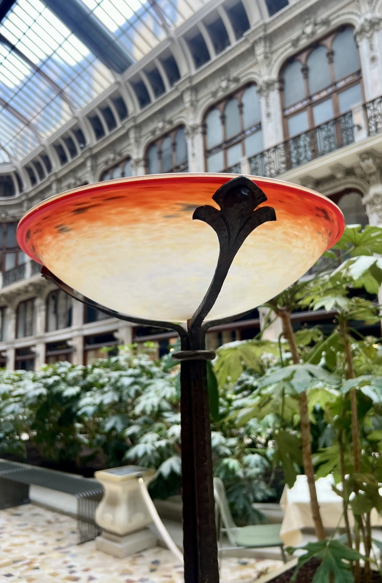 Gingko Biloba - Schneider Art Deco Floor Lamp-photo-2