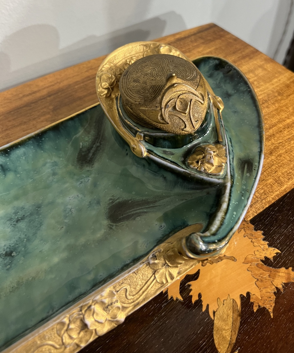 Encrier Art Nouveau Louchet-photo-3