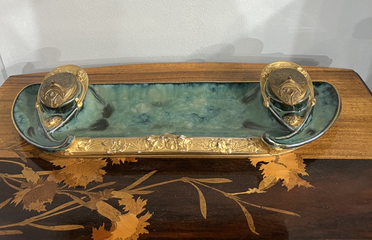 Encrier Art Nouveau Louchet