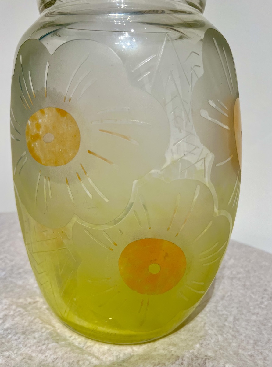 Art Déco Le Verre Français Vase -photo-2