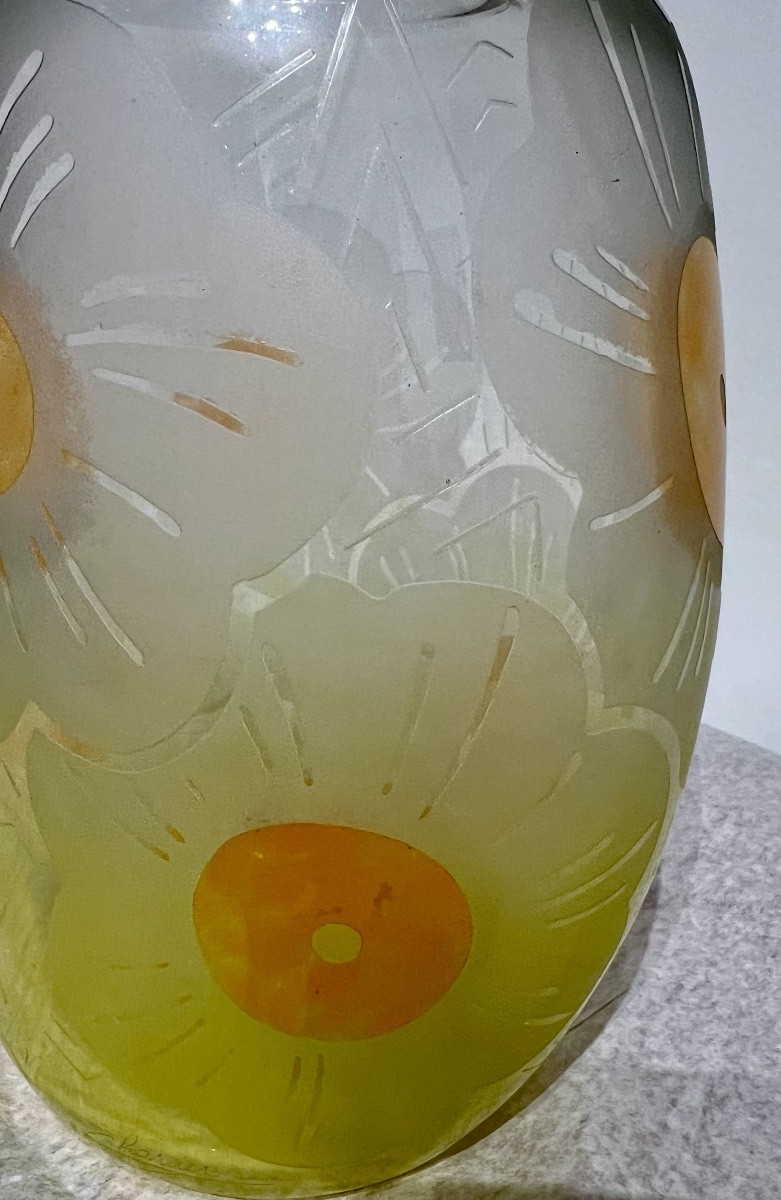 Art Déco Le Verre Français Vase -photo-4