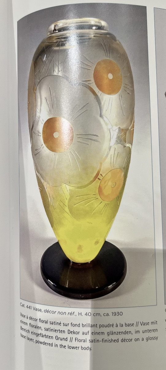 Art Déco Le Verre Français Vase -photo-3