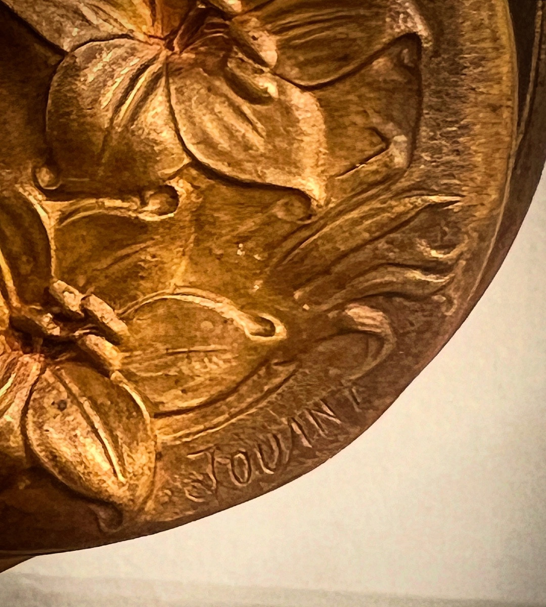 Lily - Vase/sculpture Art Nouveau signé Jouant-photo-4