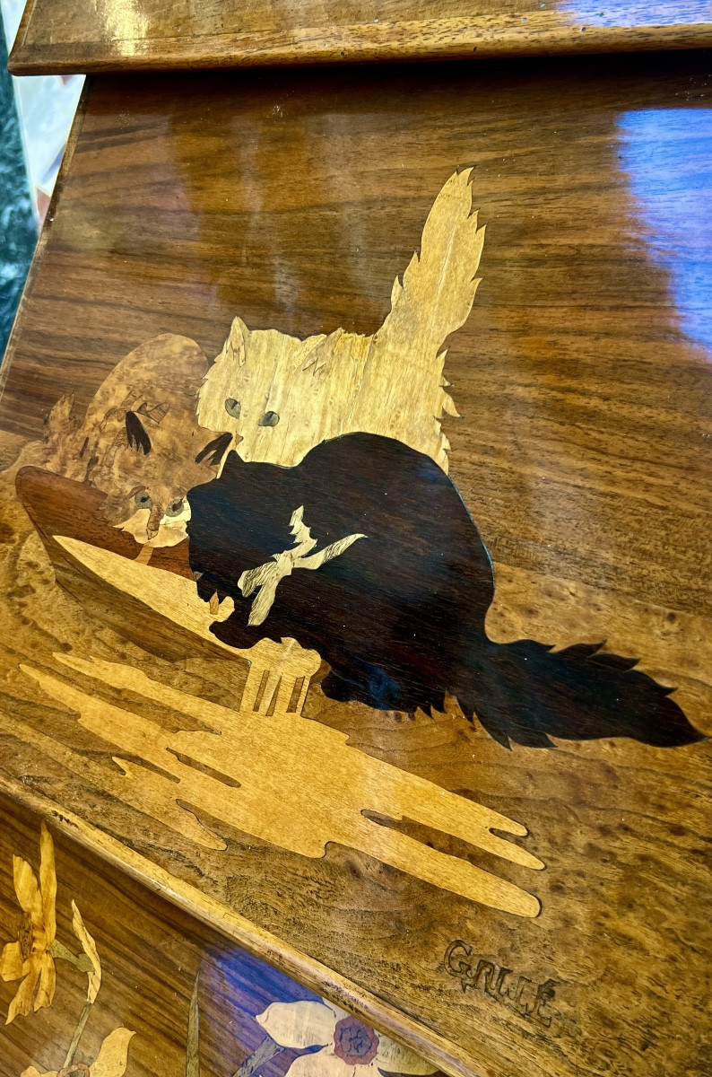 Art Nouveau  Gallé Nesting Tables-photo-3