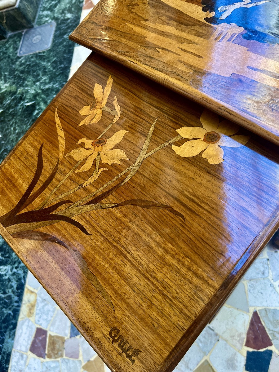 Art Nouveau  Gallé Nesting Tables-photo-4