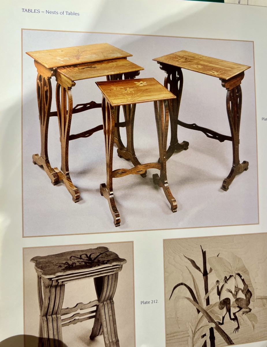 Art Nouveau  Gallé Nesting Tables-photo-8
