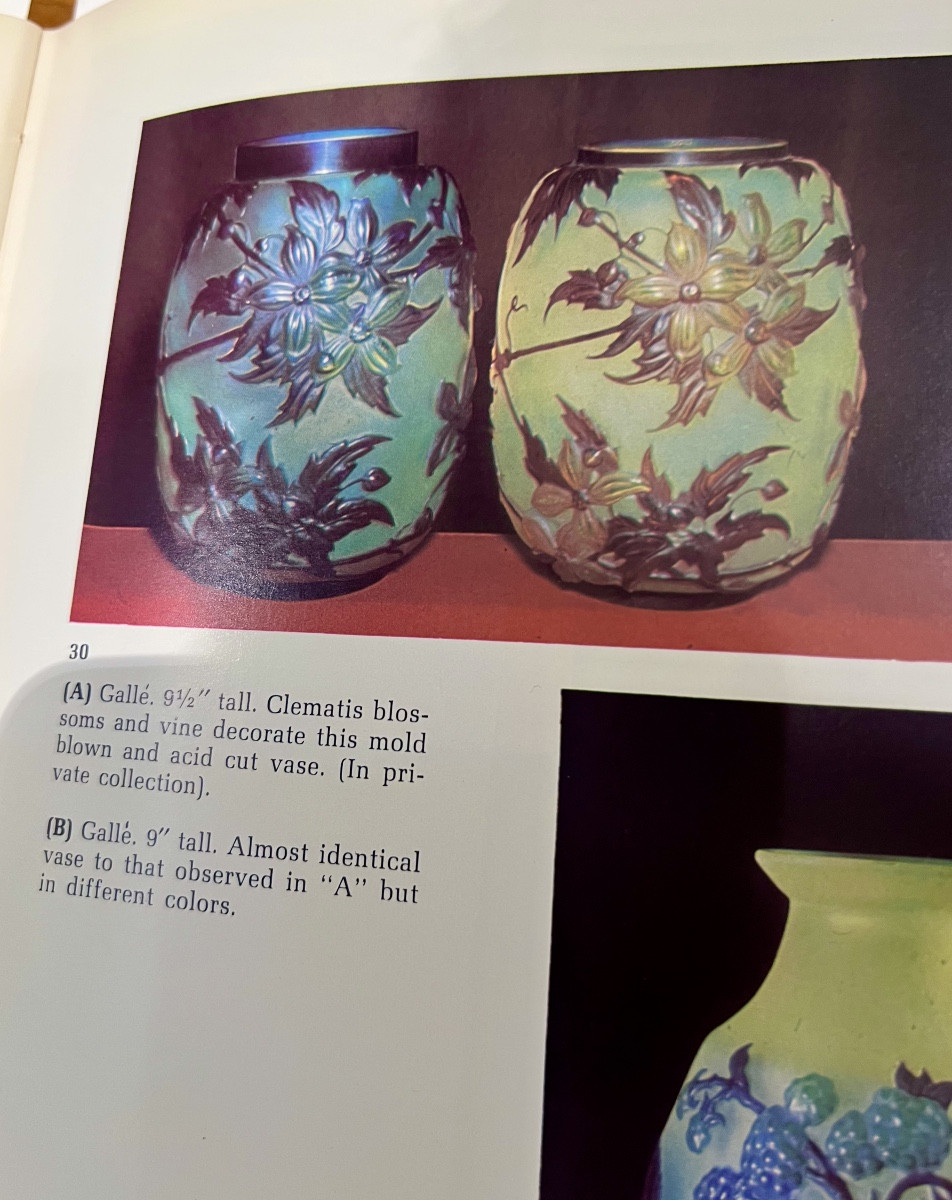 Clematis - Gallé Soufflé Vase-photo-2