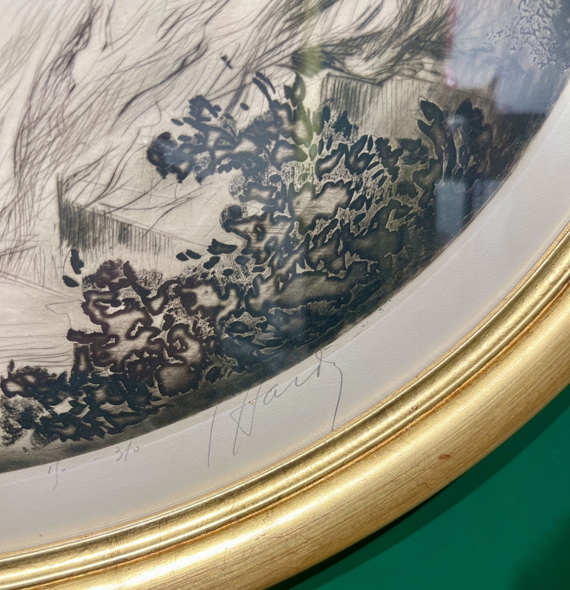 Parrots - Art Deco Lithograph-photo-1