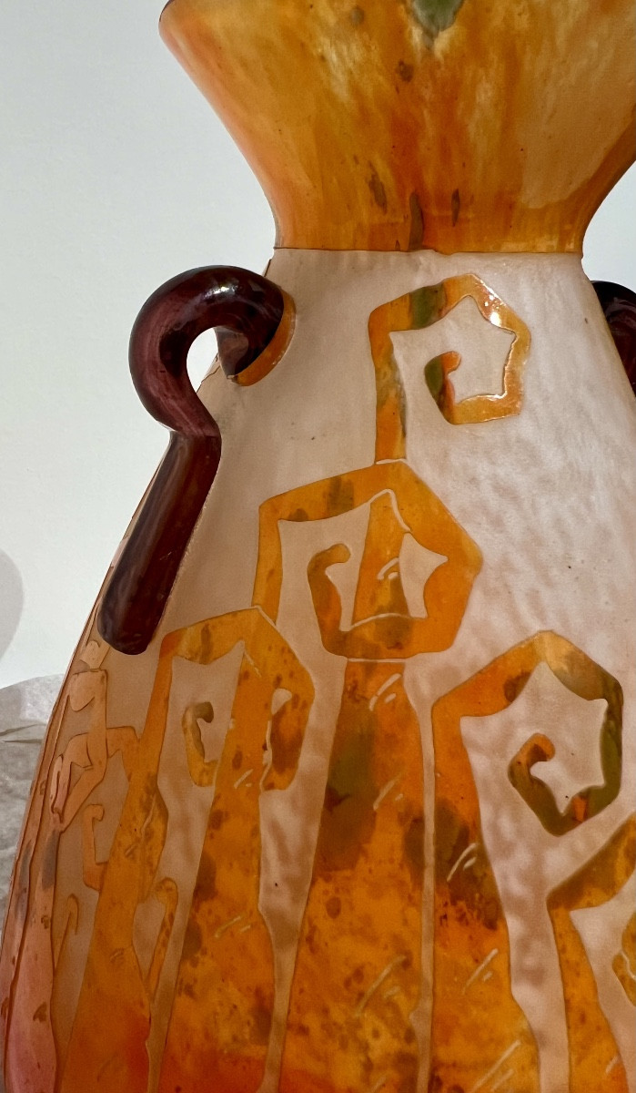 Fougères - Art Deco  Le Verre Français Vase-photo-3