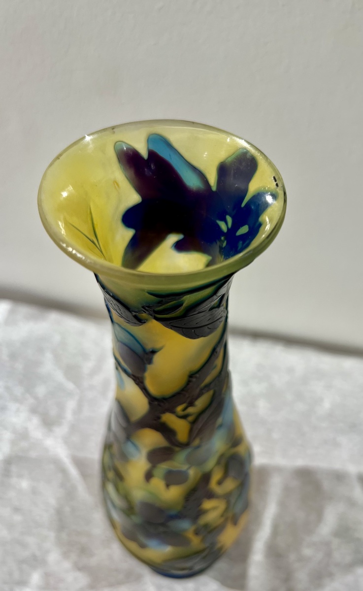 Prunelles - Vase Gallé art nouveau-photo-1