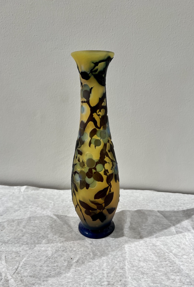 Prunelles - Vase Gallé art nouveau