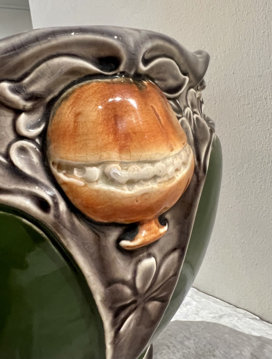 Pomegranates - Barbotine Cache Pot By Fives Lille-photo-3