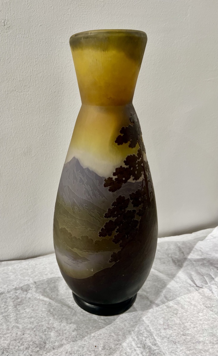 Vosgi - Gallé Art Nouveau Vase-photo-3