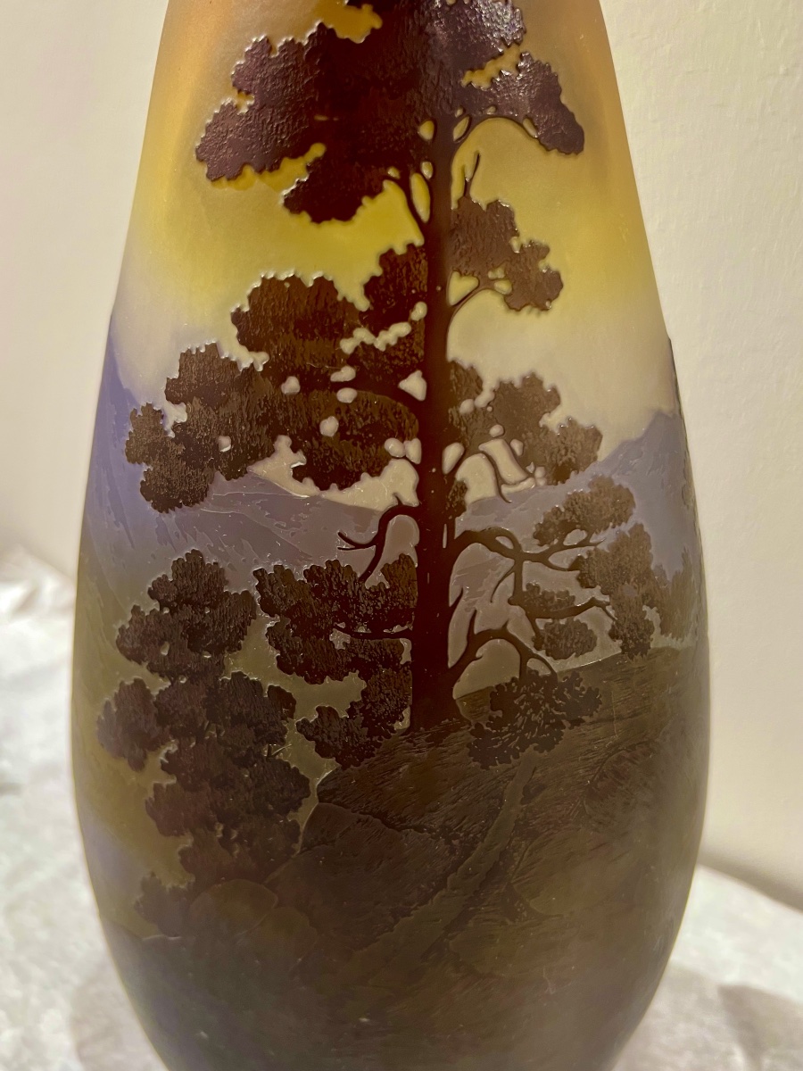 Vosgi - Gallé Art Nouveau Vase-photo-4