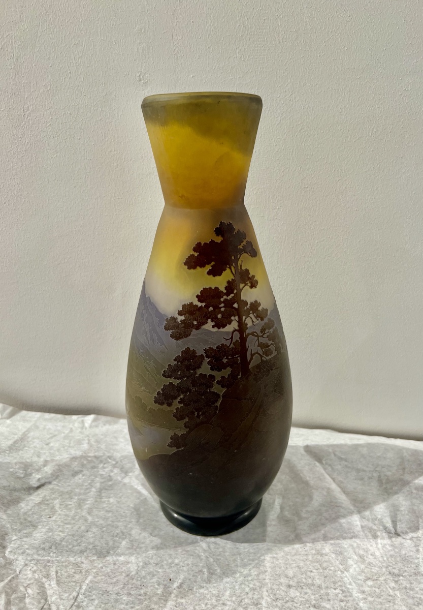 Vosgi - Gallé Art Nouveau Vase-photo-3
