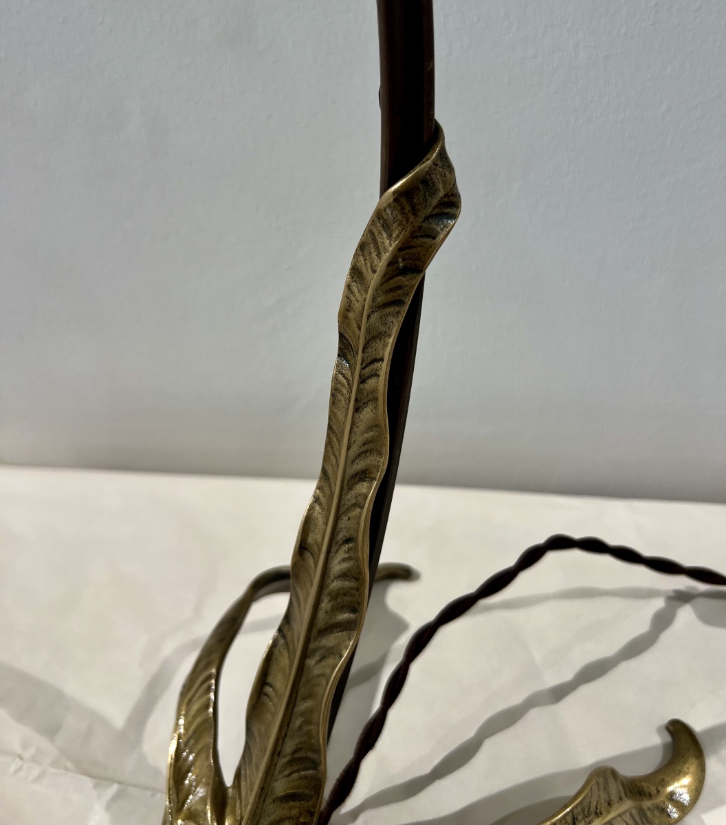 Nicotiana - Lampe art nouveau Daum / Majorelle-photo-4