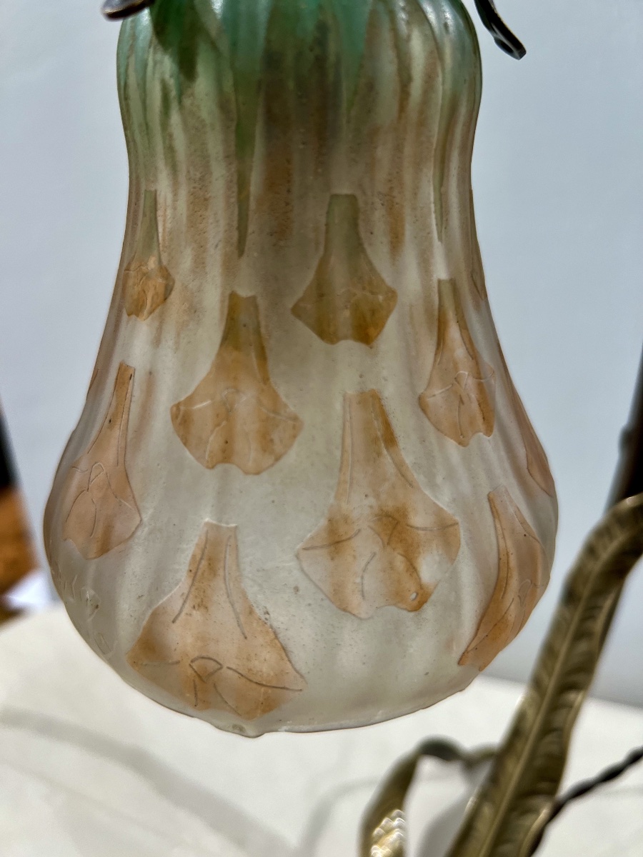 Nicotiana - Lampe art nouveau Daum / Majorelle-photo-6