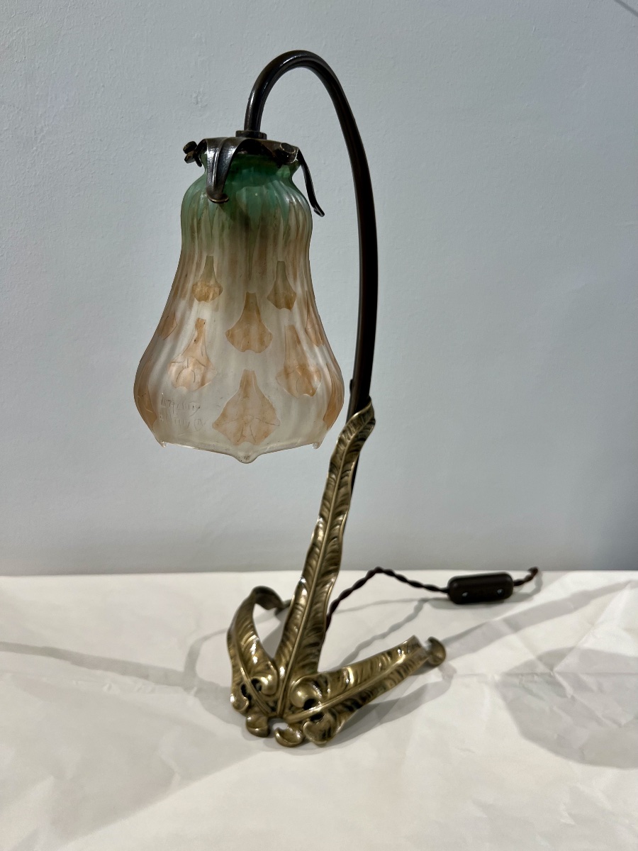 Nicotiana - Lampe art nouveau Daum / Majorelle