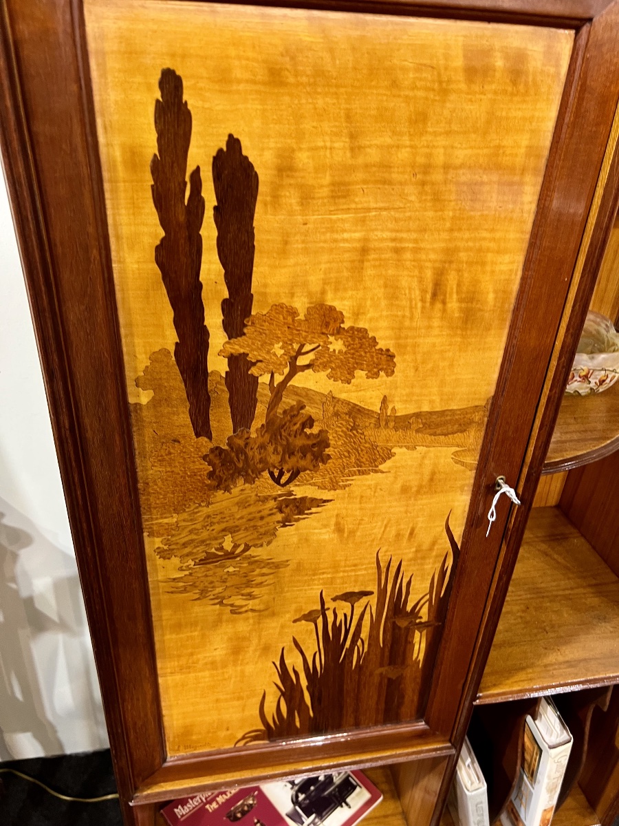 Paysage- Cabinet art nouveau Majorelle-photo-3