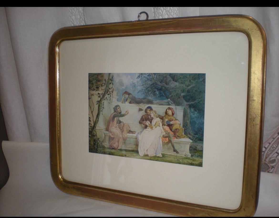 Poems In The Garden - Watercolor Cesare Saccaggi-photo-1