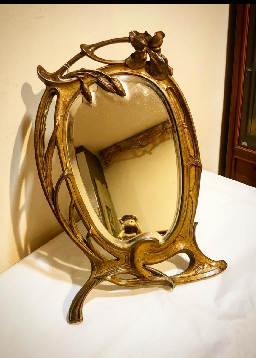 Miroir Style Art Nouveau Nymphe Miroir sur Pied Dekospiegel Shabby Chic AN10321AA Palazzo Exclusif 